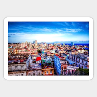 Havana Rooftops Cuba Caribbean Island Sticker